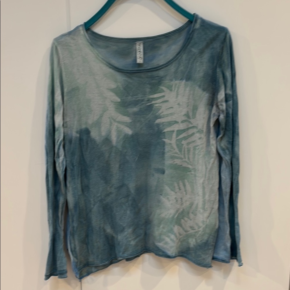 Women's Marika Charles “Match” Blue Long Sleeve Sweater One of a kind